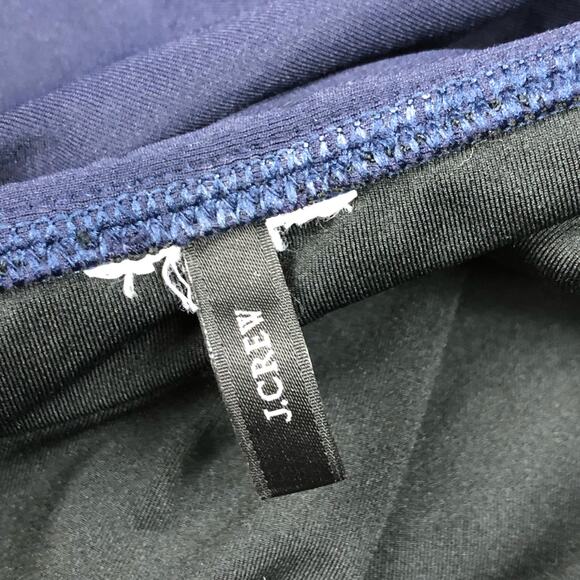 J CREW Navy Blue One Piece Slimming Swimsuit Ruched Sides Women's Beach Pool - Picture 4 of 5